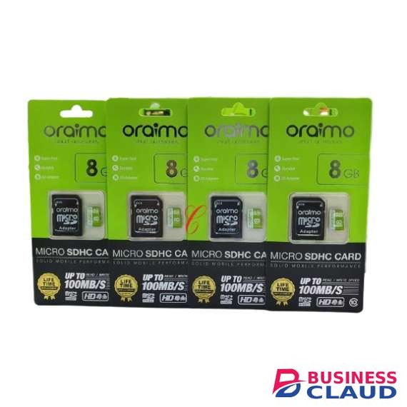 Oraimo 8GB MicroSD Memory Card