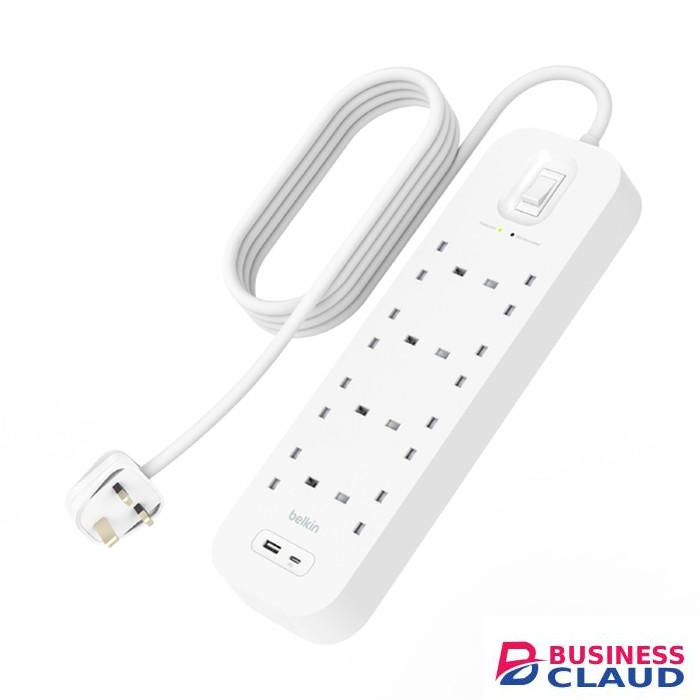 Belkin Connect 8 Way Extension with Surge Protector