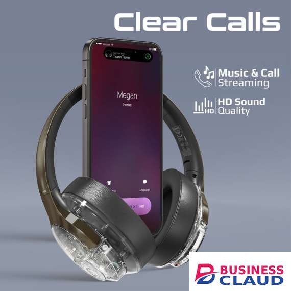 Promate TransTune Active Noise Cancelling Bluetooth Headphones