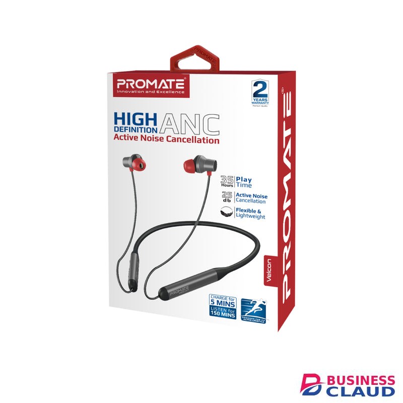Promate Velcon wireless neckband Bluetooth Earphones