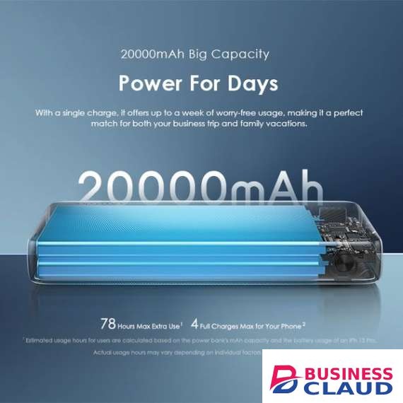 Oraimo Traveler 15 Flash 20000mAh 15W Power Bank