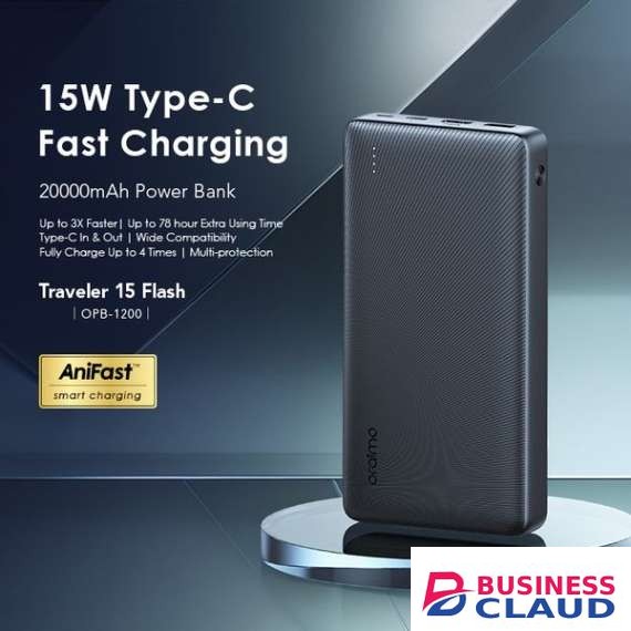 Oraimo Traveler 15 Flash 20000mAh 15W Power Bank
