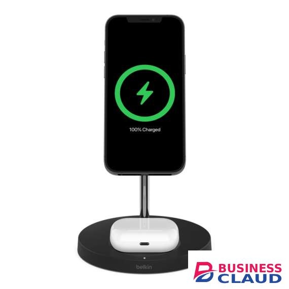 Belkin BoostCharge Pro 2-in-1 15W MagSafe Wireless Charging Stand