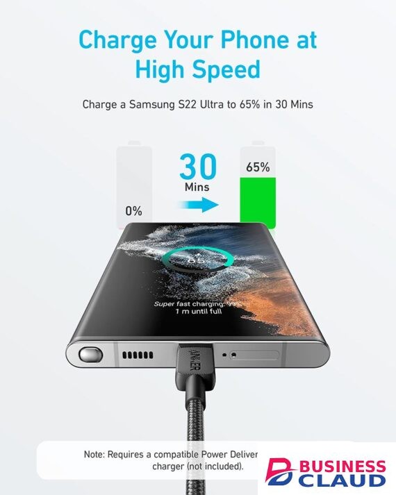 Anker 322 USB-C to USB-C 60W 6ft Cable