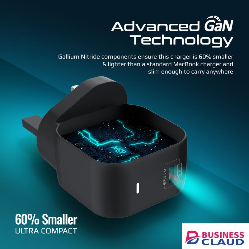 Promate GaNCube-67 USB-C GaNFast Charger