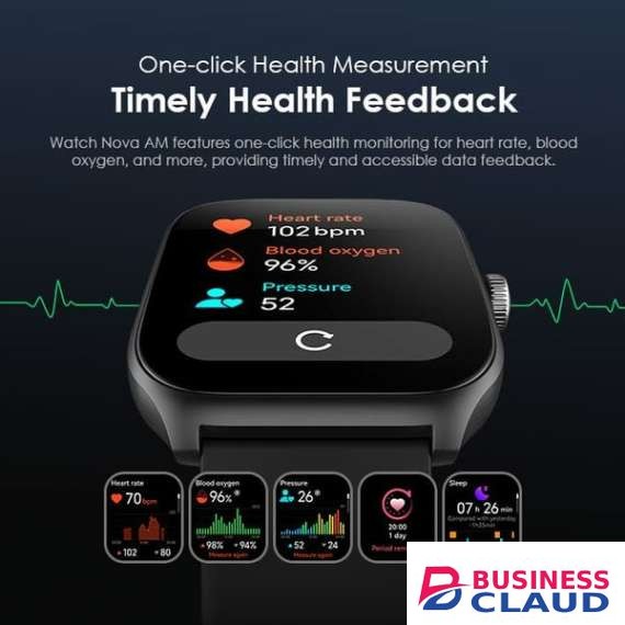 oraimo Watch Nova AM 2.01" AMOLED Screen Curved Cover Smart Watch
