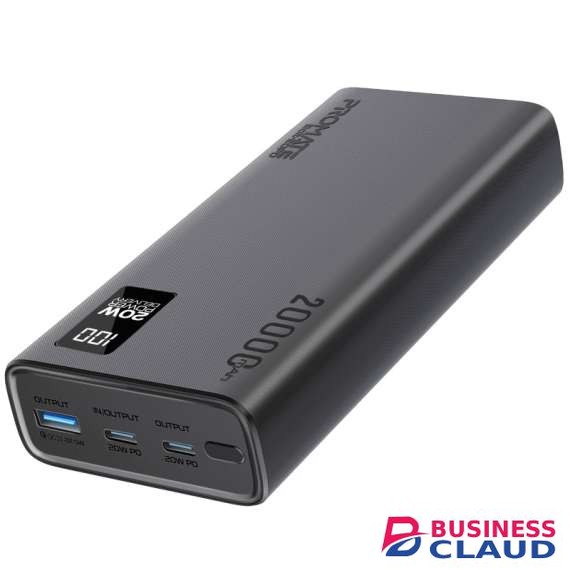 Promate Super Slim Design 20000mAh Smart Charging Power Bank