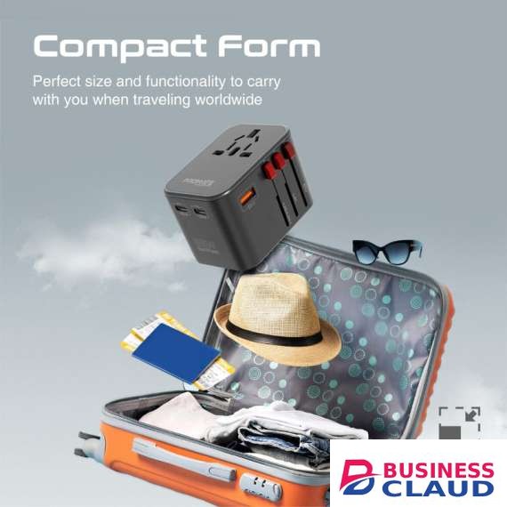 Promate GaNFast Travel Adapter