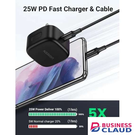 UGREEN USB-C 25W PD Charger With C-C 2M Cable