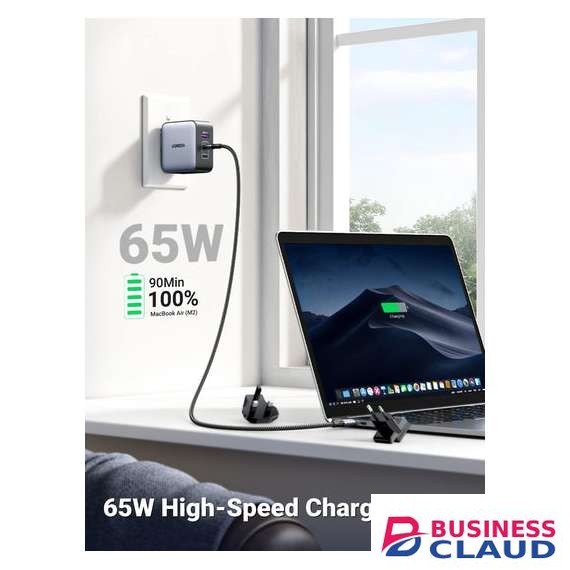 UGREEN 65W 3-Port GaN Fast Charger with Interchangeable Plugs