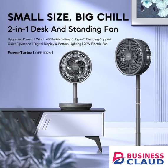 Oraimo PowerTurbo Portable Folding Fan