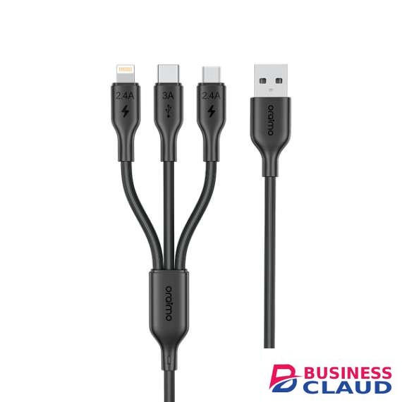 Oraimo Duraline 4 3A 3 in 1 1.2 Metre Cable