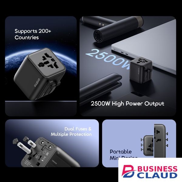Oraimo PowerOmni 251 2500W Multi-Plug Travel Adapter