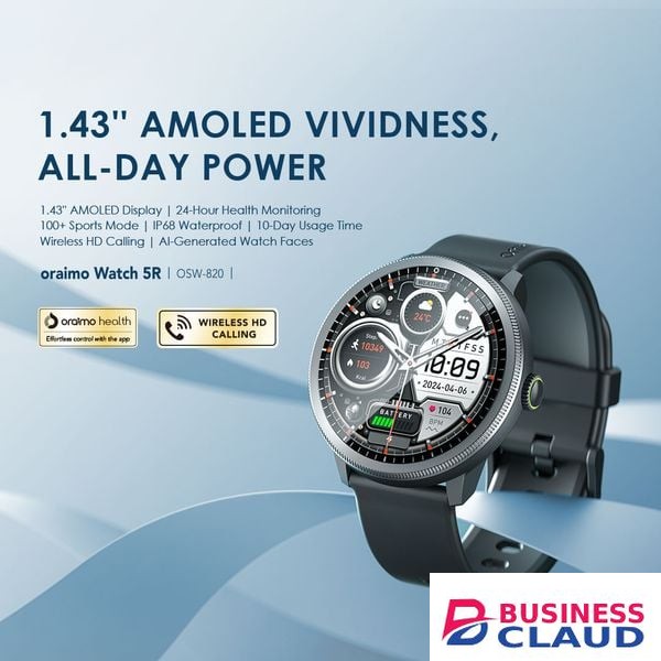 Oraimo Watch 5R Amoled Smart Watch