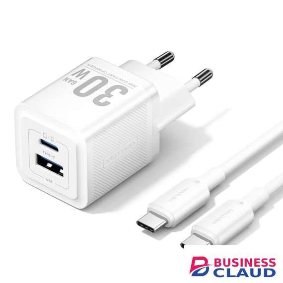 Vention 2-Port USB (C + A) GaN Charger