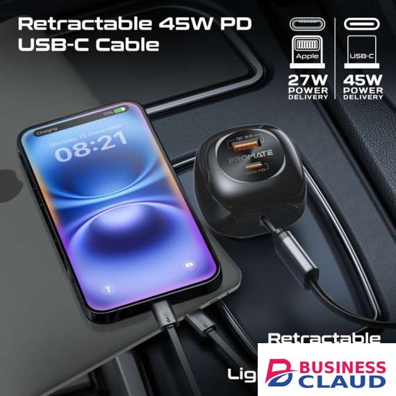 Promate POWERDRIVE-RCI81 81W Multi-Port Car Charger