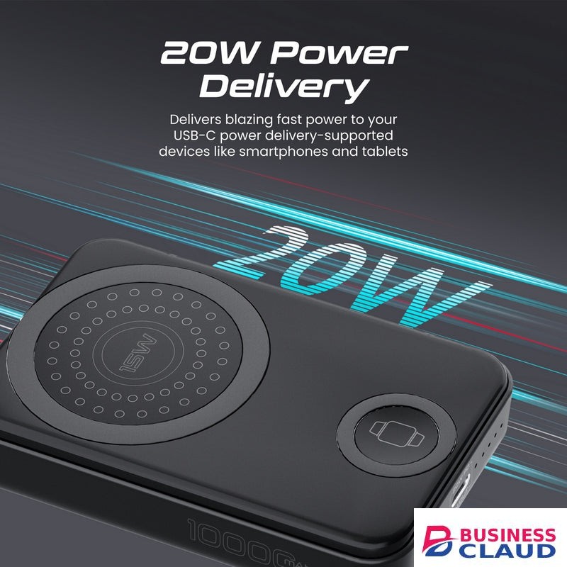 Promate 10000mAh MagSafe and Apple Watch Wireless Charging Power Bank