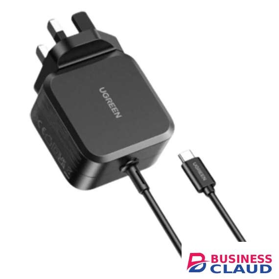 UGREEN X377 USB-C 67W PD GaN Power Adapter UK Plug + 3 DC Connectors