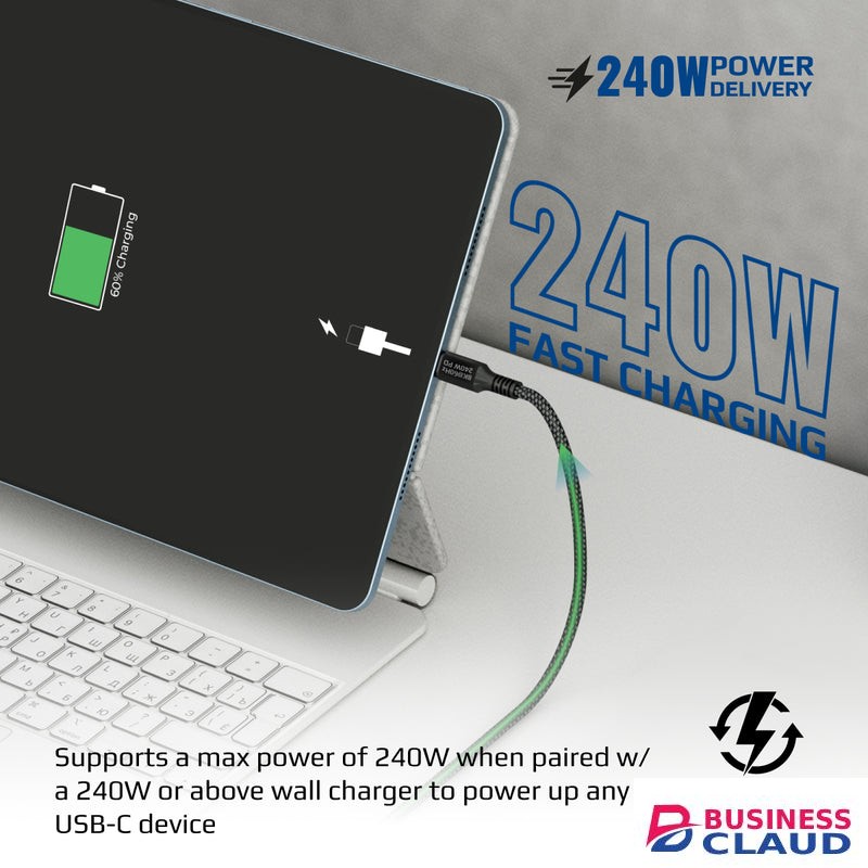 Promate 240W POWERBOLT240-2M Power Delivery USB-C to USB-C Cable
