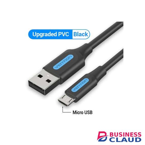 Vention USB 2.0 A Male to Micro-B Male 3A 1.5M Black Cable