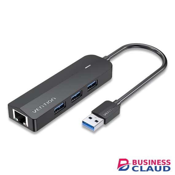 Vention 3 Port USB 3.0 Hub with Gigabit Ethernet Adapter