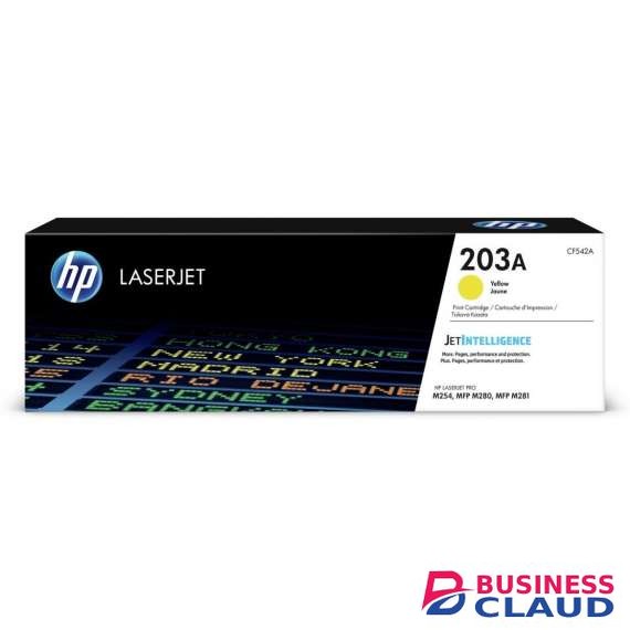 HP 203A Yellow Original LaserJet Toner Cartridge (CF542A)