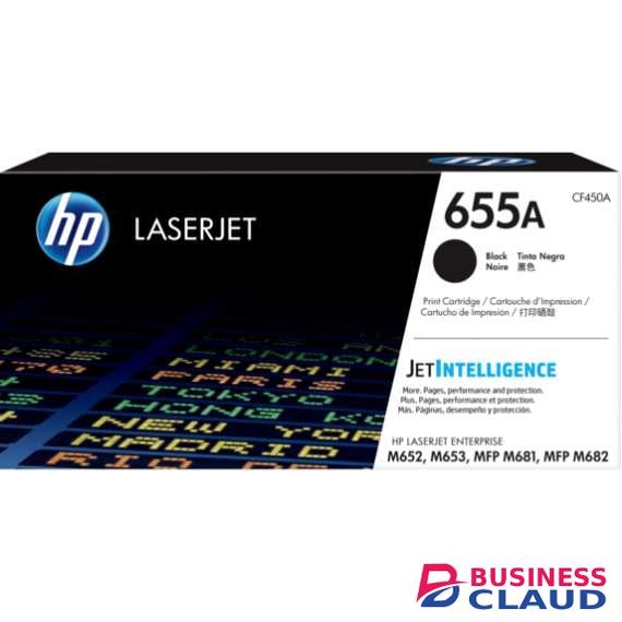 HP CF450A 655A Black Original LaserJet Toner Cartridge