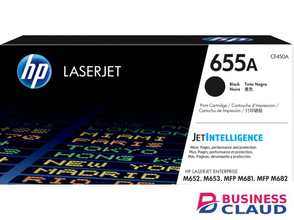 HP CF450A 655A Black Original LaserJet Toner Cartridge