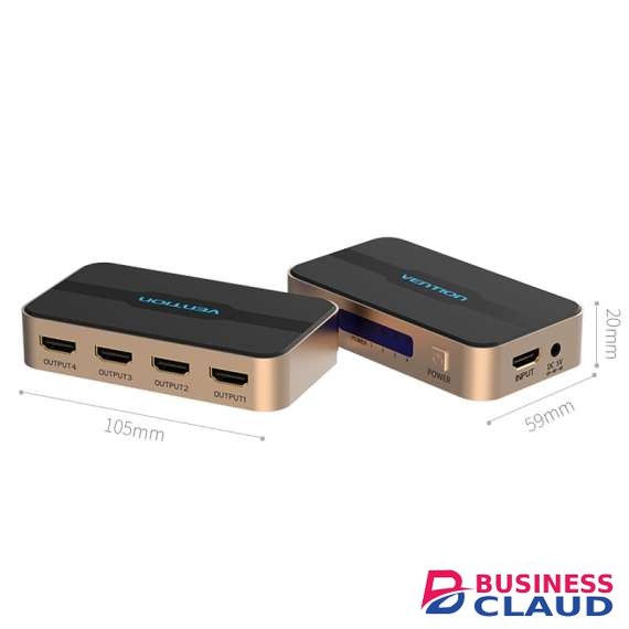 Vention 4 Way 1 Input 4 Output HDMI Splitter