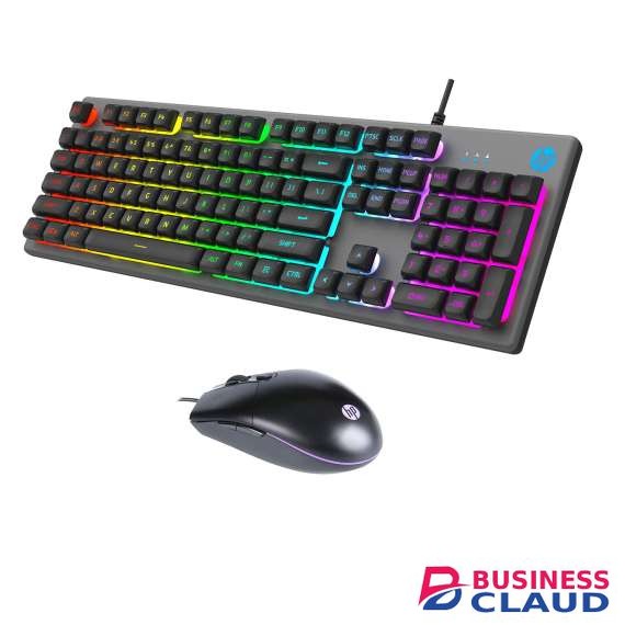 HP KM300F USB Gaming Keyboard and Mouse with Colorful Backlit Lighting