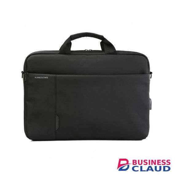Kingsons KB K9008W-BK 15.6" Charged Series Smart Shoulder Bag