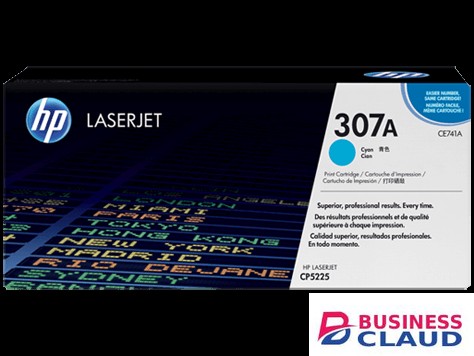 HP CE741A 307A Cyan LaserJet Toner Cartridge