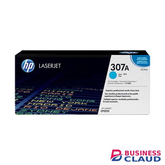 HP CE741A 307A Cyan LaserJet Toner Cartridge