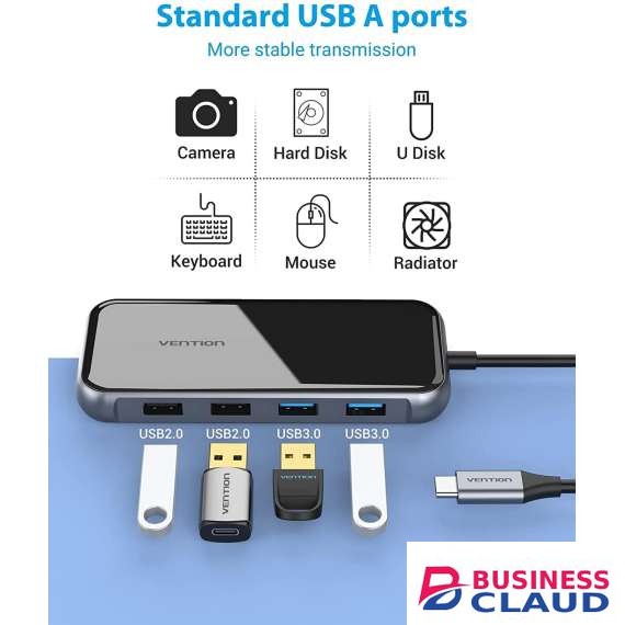 Vention USB C 10 in 1 Multifunction Docking Station