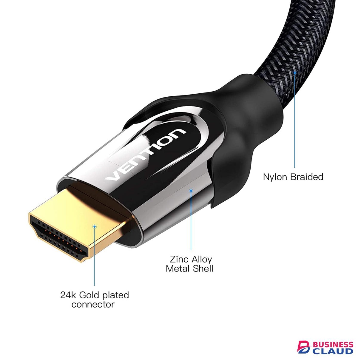 Vention 5M Nylon Braided HDMI Cable