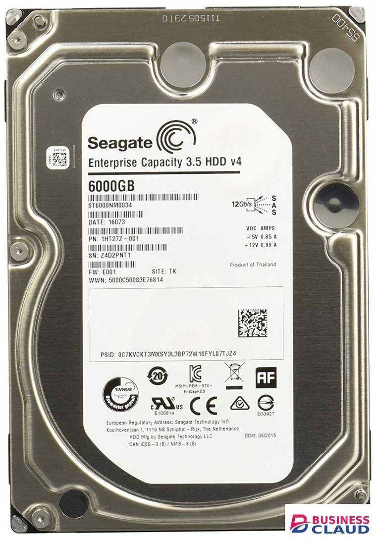 Seagate 6TB Enterprise Constellation ES.3 7200RPM SAS 3.5" 12Gbps Hard Drive