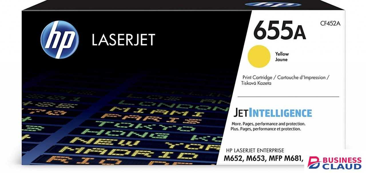 HP CF452A 655A Yellow LaserJet Toner Cartridge