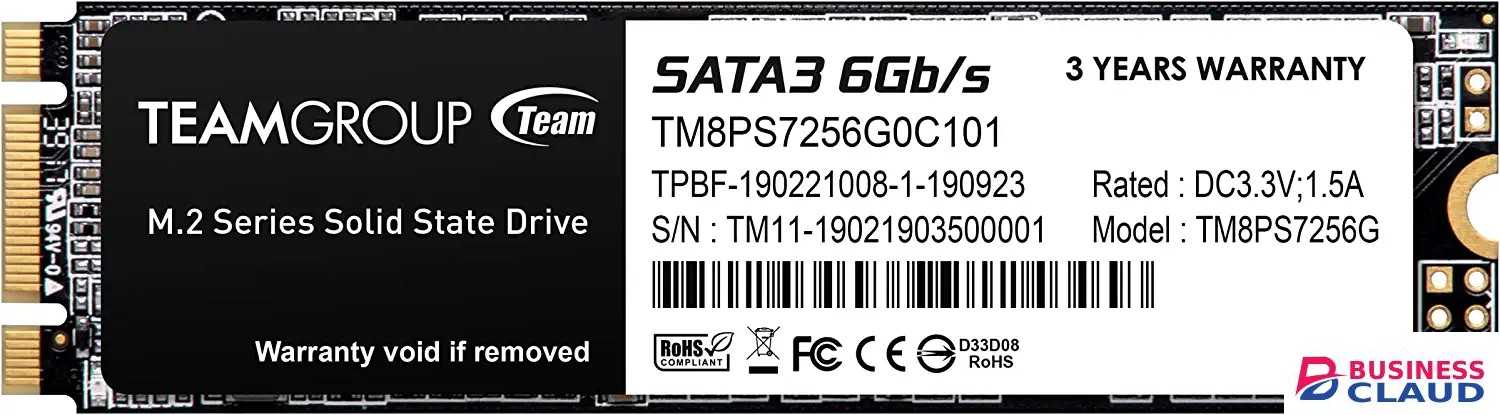 Team Group M.2 SATA III 256GB Internal SSD