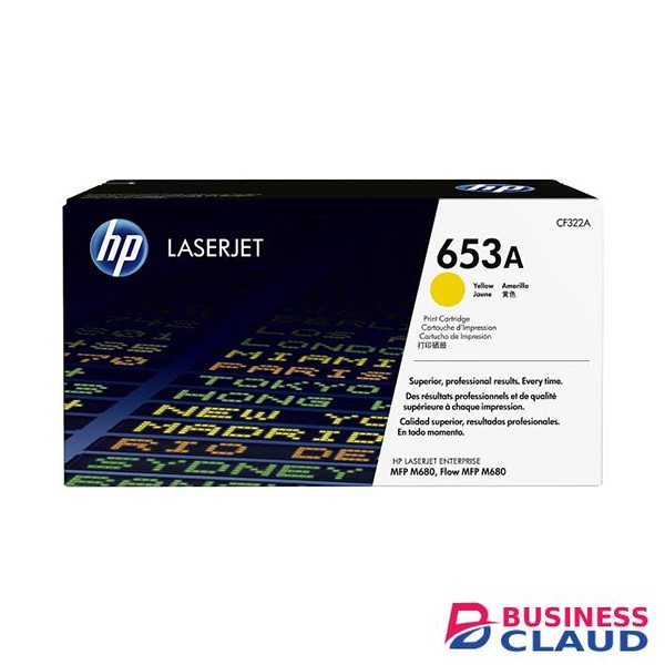 HP 653A (CF322A) Yellow Original LaserJet Toner Cartridge