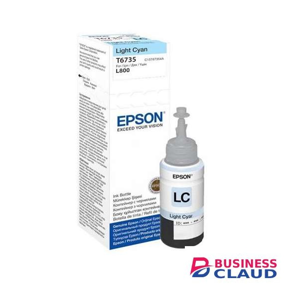 Epson T6735 Light Cyan ink bottle