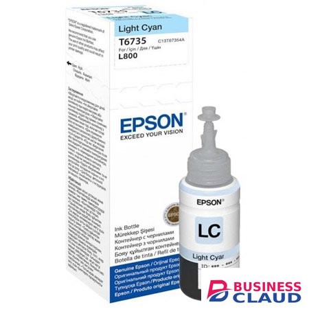Epson T6735 Light Cyan ink bottle