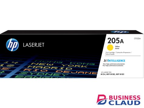 HP CF532A 205A Yellow Original LaserJet Toner Cartridge