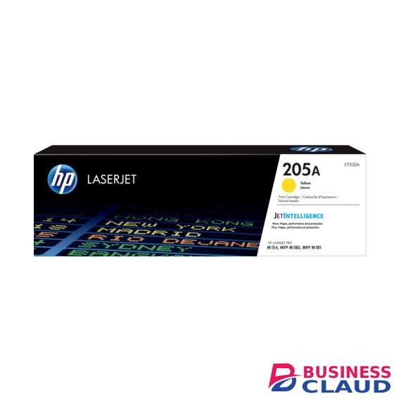 HP CF532A 205A Yellow Original LaserJet Toner Cartridge
