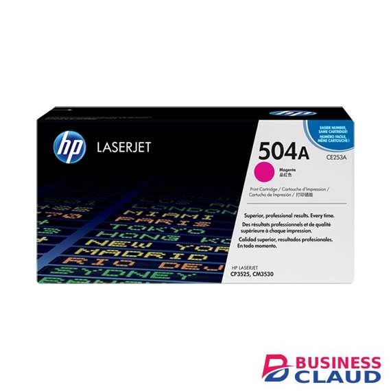HP CE253A 504A Magenta LaserJet Toner Cartridge