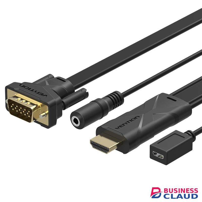Vention HDMI to VGA Converter with Micro USB and Audio Port