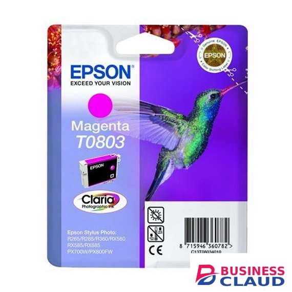 Epson Original T0803 Claria Magenta Ink Cartridge