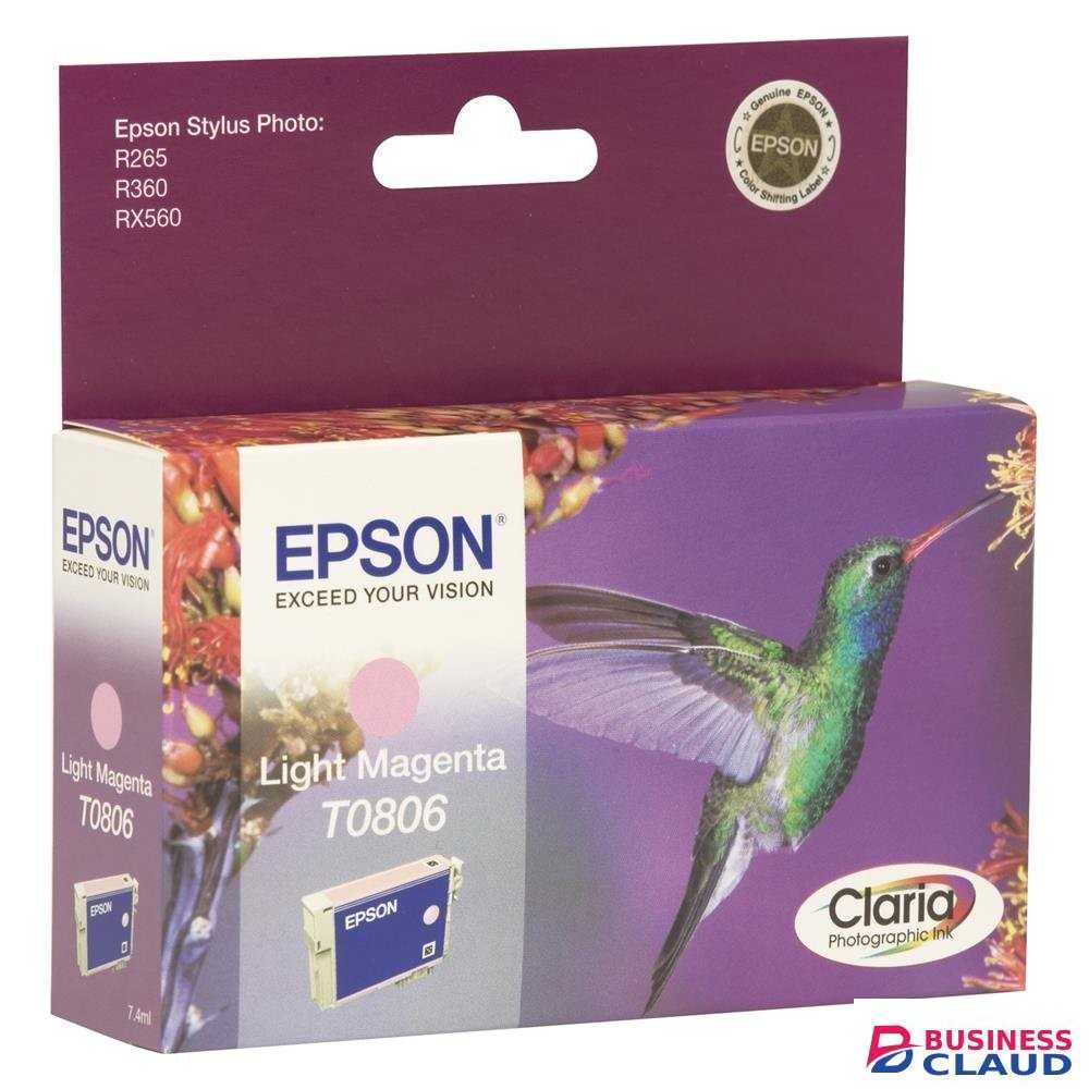 Epson Original T0806 Light Magenta Ink Cartridge