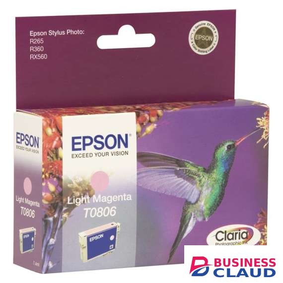 Epson Original T0806 Light Magenta Ink Cartridge