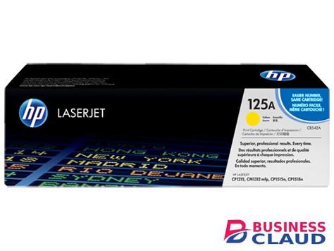HP CB542A 125A Yellow LaserJet Toner Cartridge
