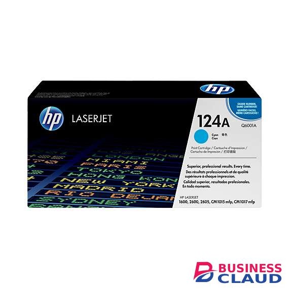 HP Q6001A 124A Cyan Toner Cartridge